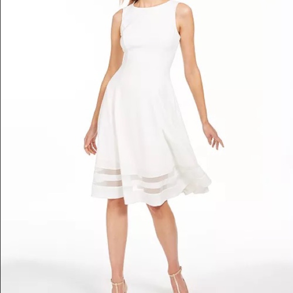 Calvin Klein Mesh Insert Dress
